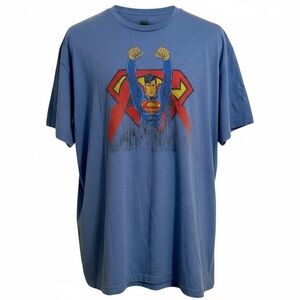 Man of Steel Superman Graphic T-Shirt Blue‎ Men’s 3XL
